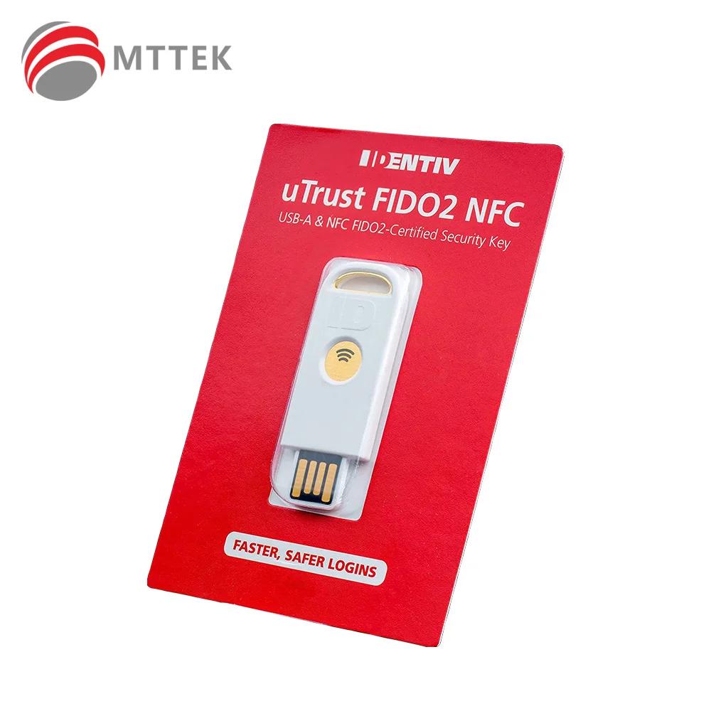 Identiv USB-A uTrust FIDO2 NFC  Ű, NFC α, U2F, FIDO2,  A Ʈ,  Ȯ